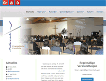 Tablet Screenshot of evangelischefreikirche.de